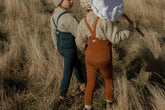 Legginsy z wełną merino z szelkami - Ginger - L’enfant