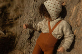 Legginsy z wełną merino z szelkami - Ginger - L’enfant
