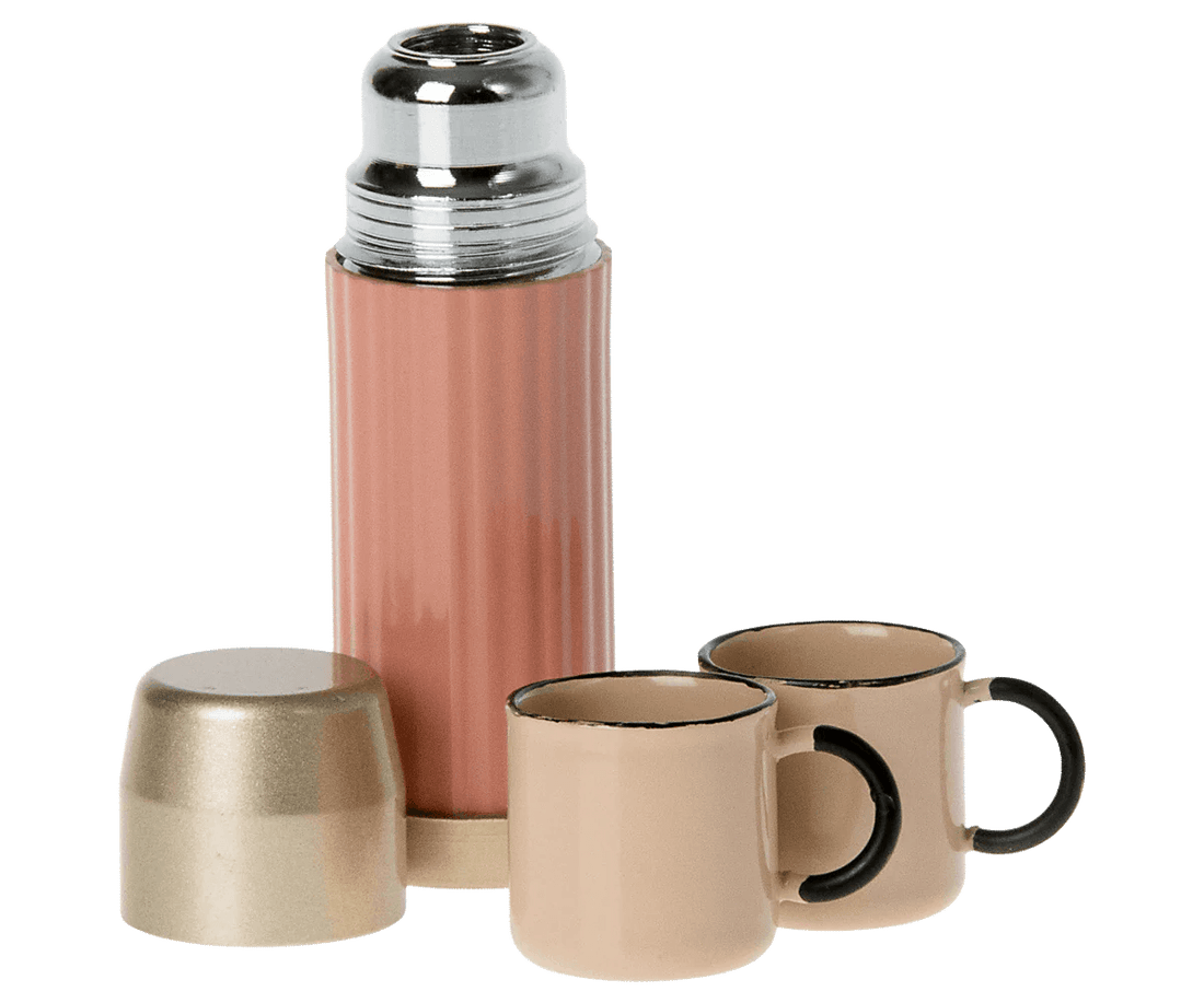 Akcesoria - Thermos and cups - Soft coral - L’enfant