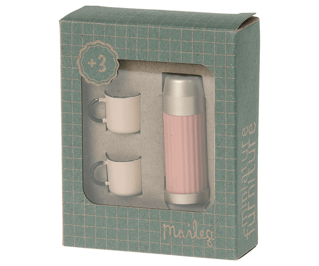 Akcesoria - Thermos and cups - Soft coral - L’enfant