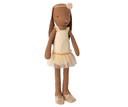 Króliczek Balerina - Bunny, Size 2 - Chocolate brown - Ballet suit and skirt cream