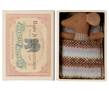 Myszka - Sleepy wakey baby mouse in matchbox - Rose