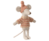 Ubranko myszki - Knitted sweater and hat, Big sister mouse - L’enfant