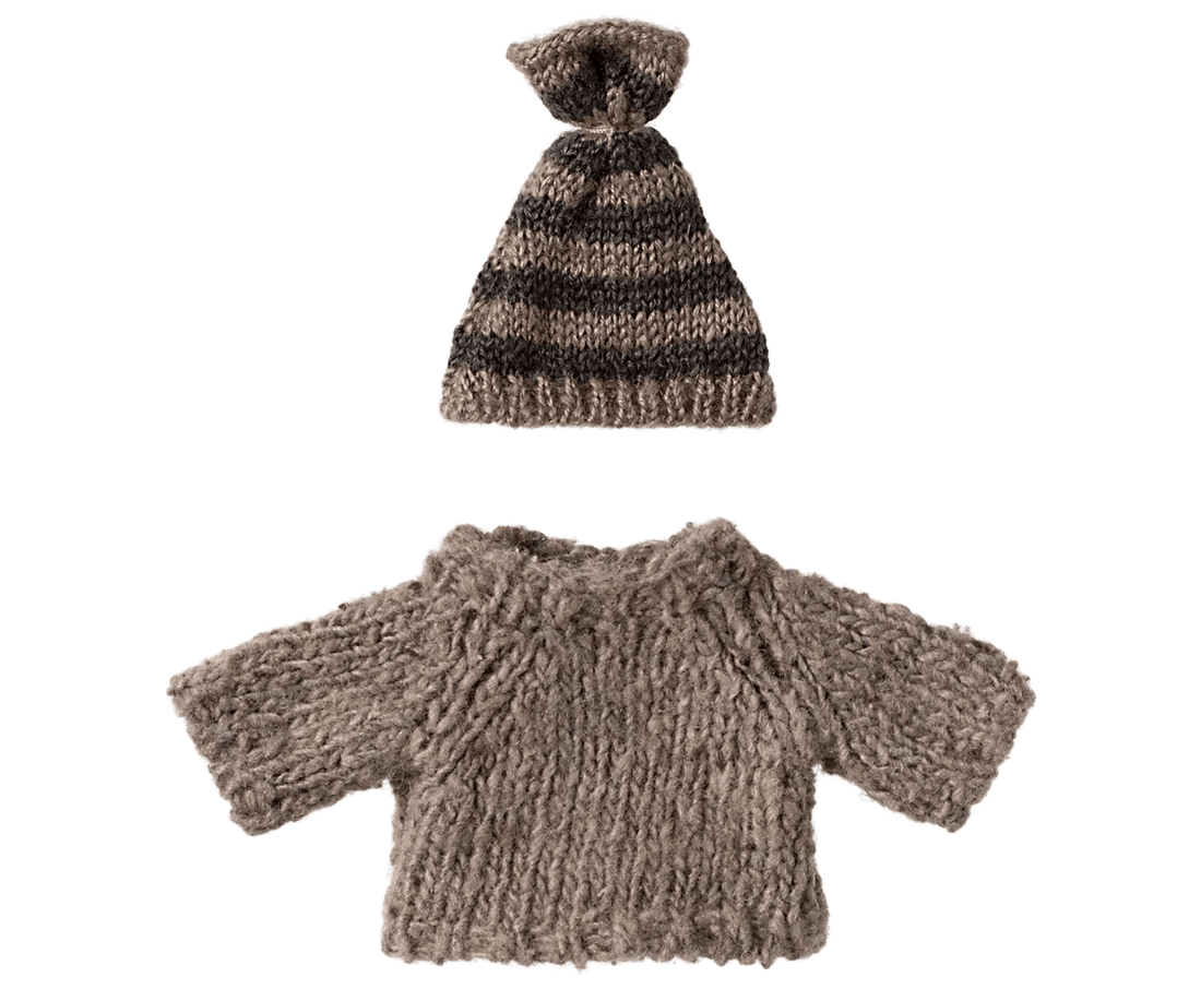 Ubranko myszki - Knitted sweater and hat, Big brother mouse - L’enfant