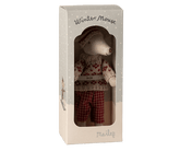 Myszka - Winter mouse with ski set, Mum - Red - L’enfant
