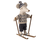 Myszka - Winter mouse with ski set, Dad - Blue - L’enfant