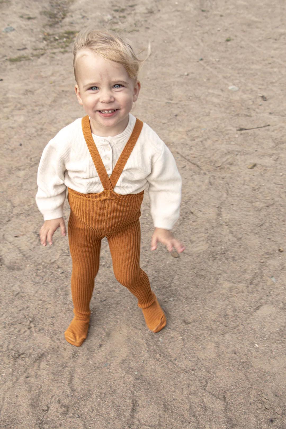 Rajstopy z bawełny organiczne Hippy - Amber - L’enfant