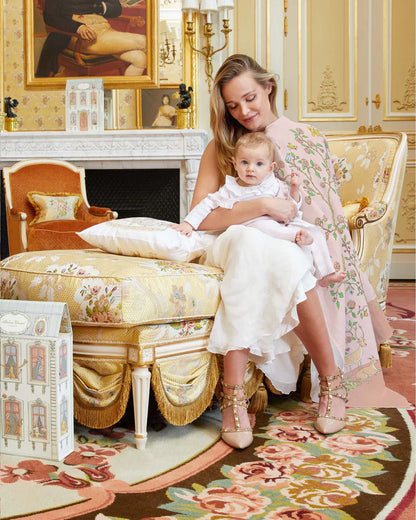 Zestaw prezentowy - Carré &amp; Satin Bib Set - In Bloom Pink