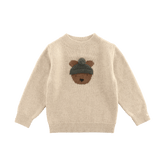 Sweter Denn Wełna Merino - Bear Biscotti Melange - L’enfant