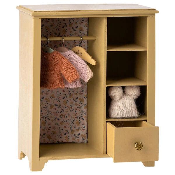 Akcesoria dla lalek - Wardrobe, Large - Yellow - L’enfant