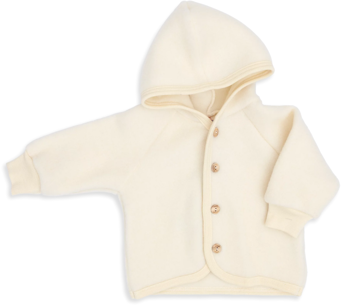 Kurtka z wełny merino natural