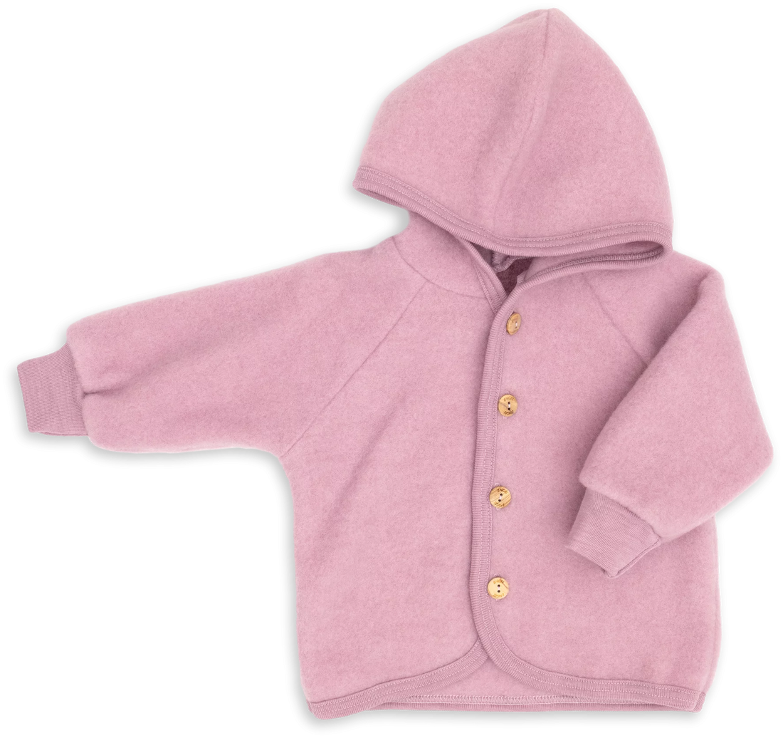 Kurtka z wełny merino rose
