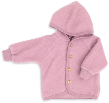 Kurtka z wełny merino rose