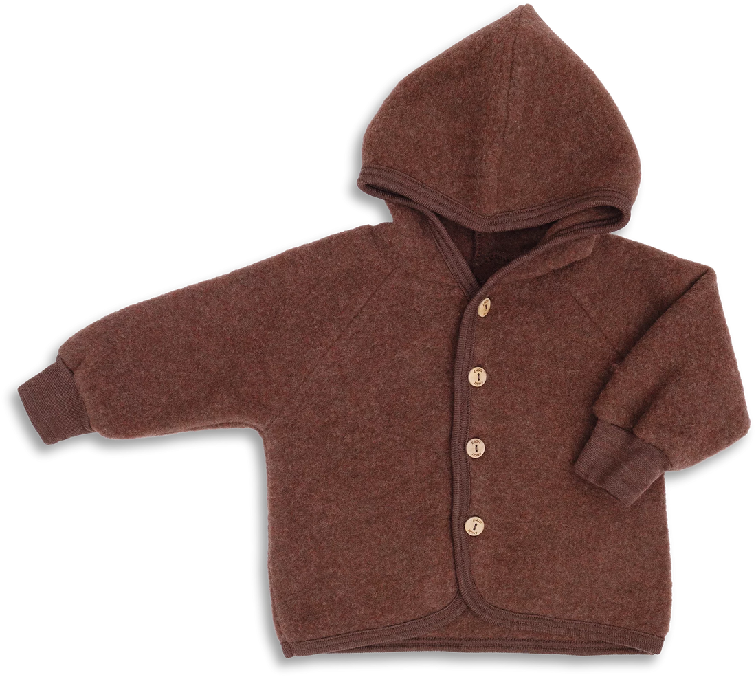 Kurtka z wełny merino cinnamon