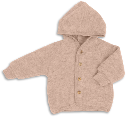 Kurtka z wełny merino sand