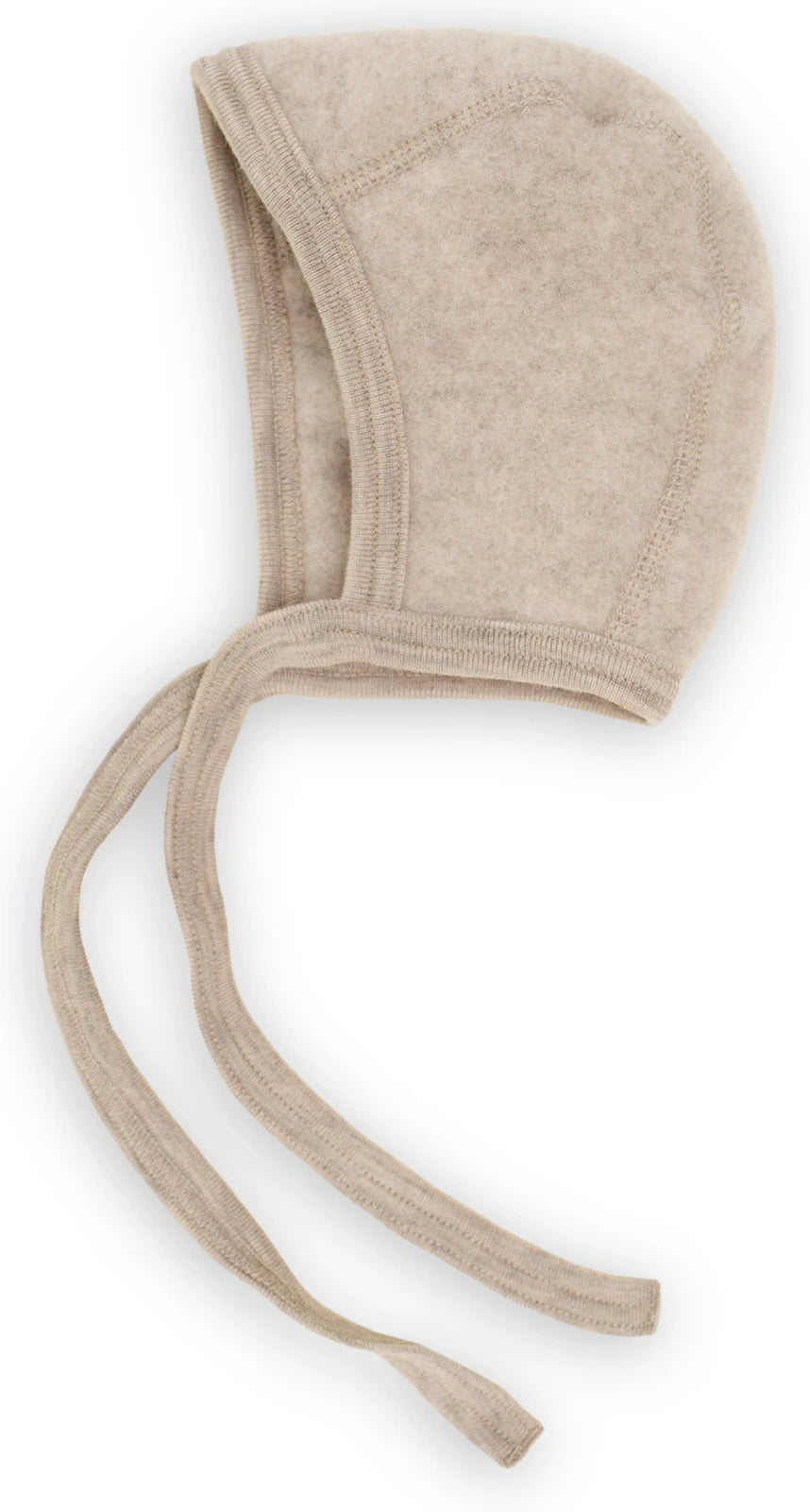 Bonetka z wełny merino - sand melange