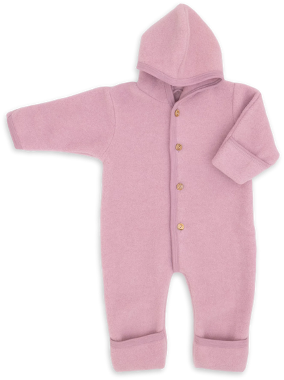 Kombinezon z wełny merino rose