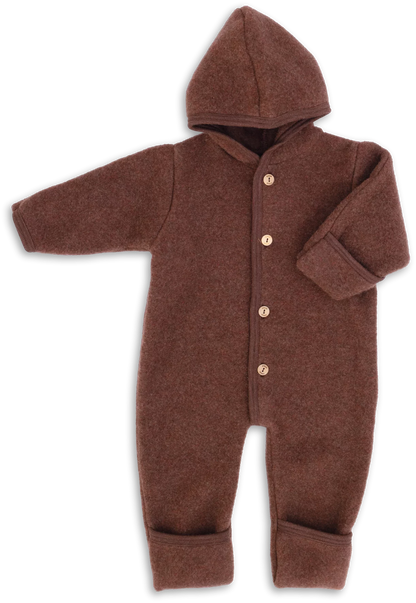 Kombinezon z wełny merino cinnamon
