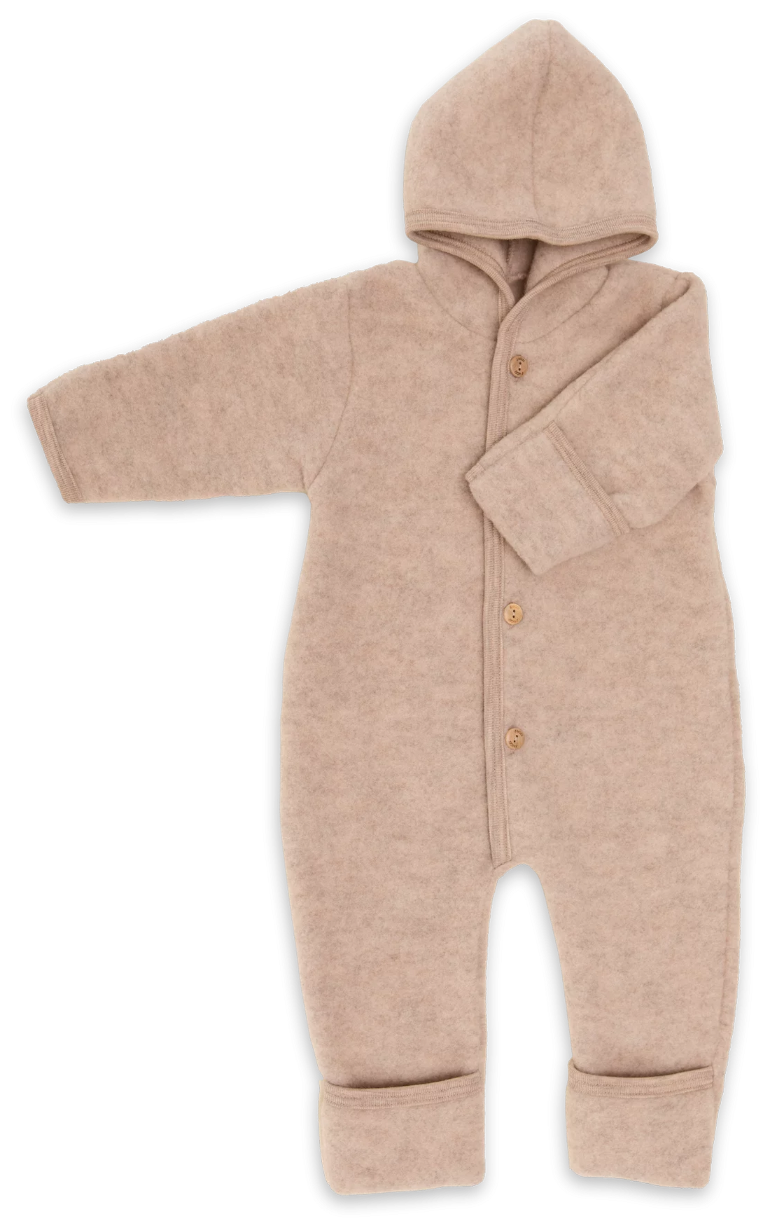 Kombinezon z wełny merino sand