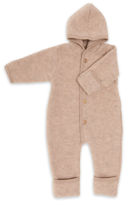 Kombinezon z wełny merino sand