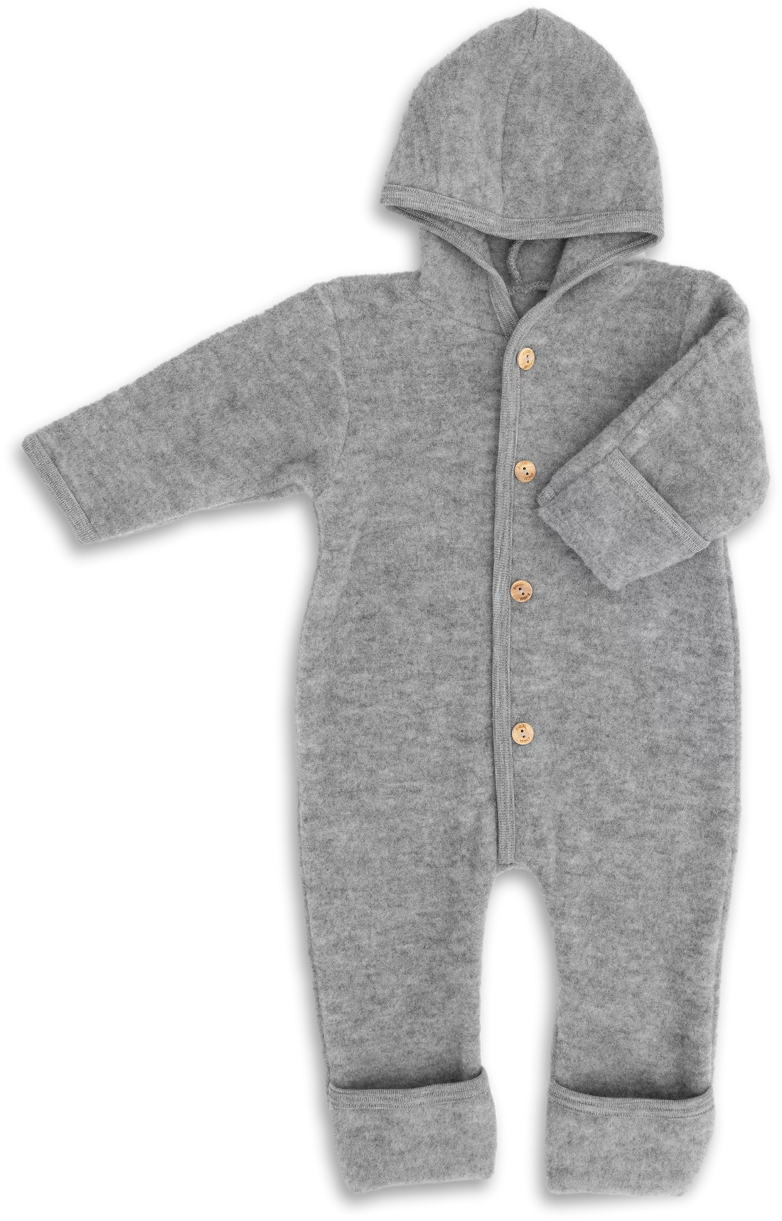 Kombinezon z wełny merino grey