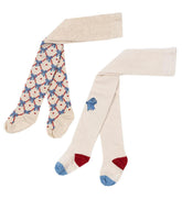 Rajstopy Bow Jaquard 2-pak - Bow Mix - L’enfant