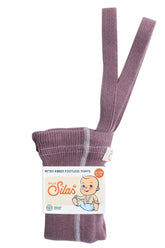 Legginsy z bawełny organicznej z szelkami - Acai Smoothie - L’enfant