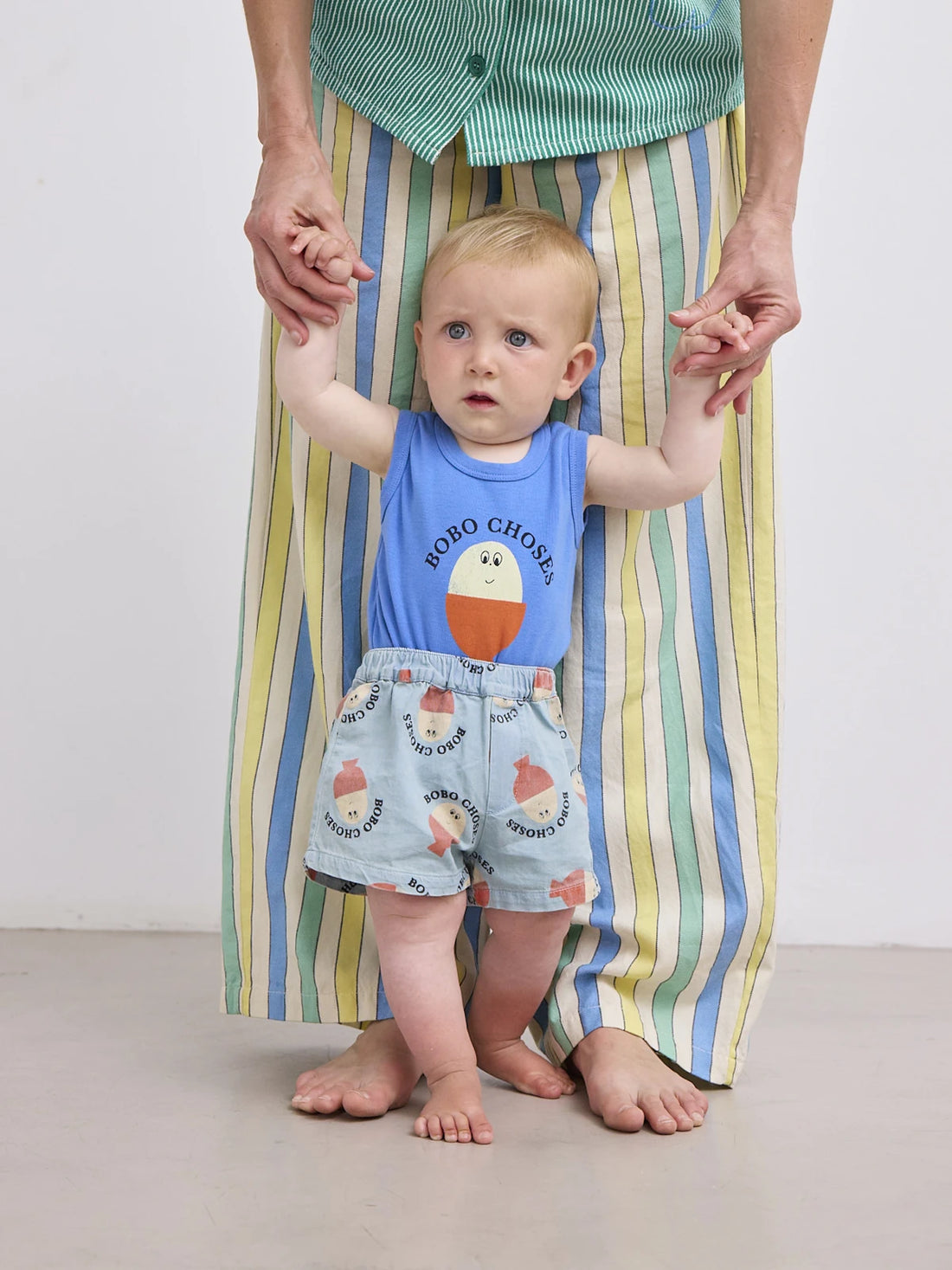 Szorty niemowlęce Morning Egg All Over Denim