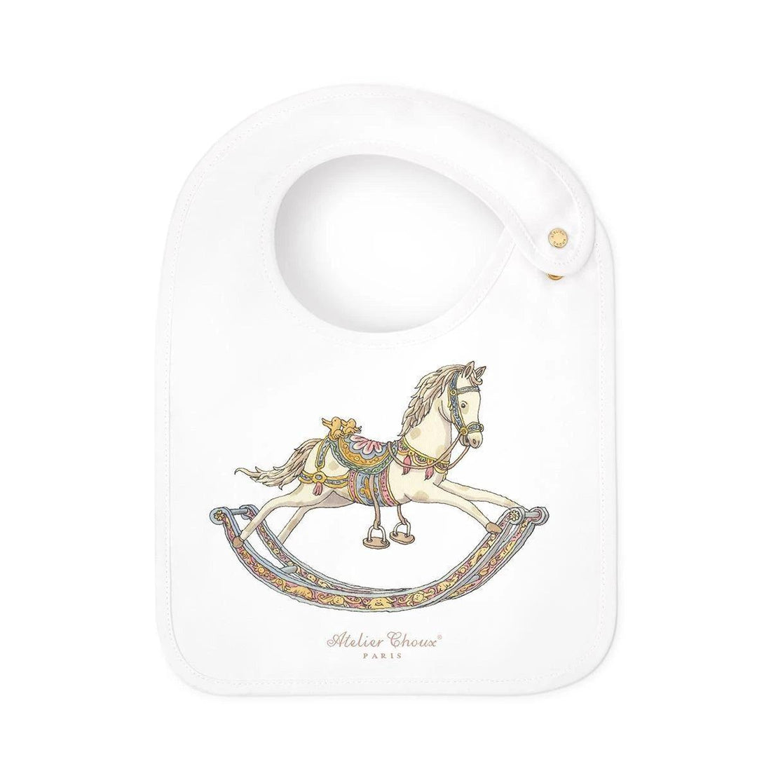 Śliniak Satin bib - Rocking Horse - L’enfant