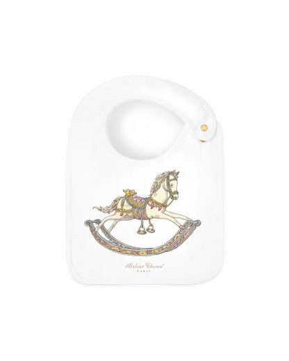 Zestaw prezentowy - Carré &amp; Satin Bib Set - Rocking Horse