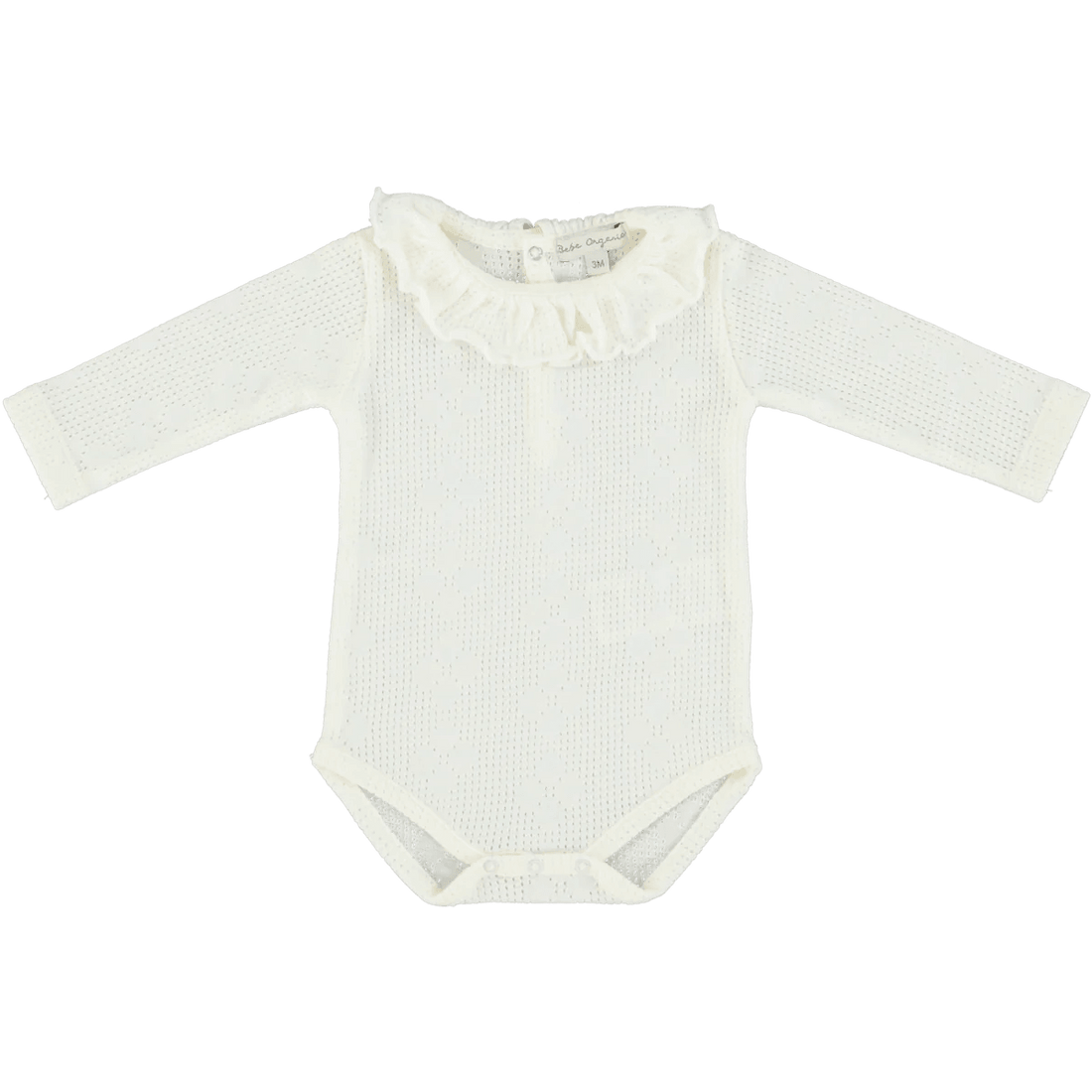 Body z kołnierzykiem dla noworodka - Blooms Pearl - L’enfant