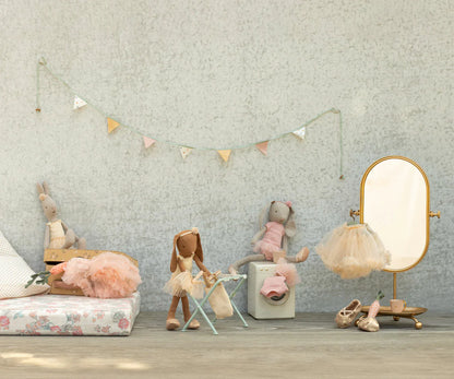 Króliczek Balerina - Bunny, Size 2 - Chocolate brown - Ballet suit and skirt cream