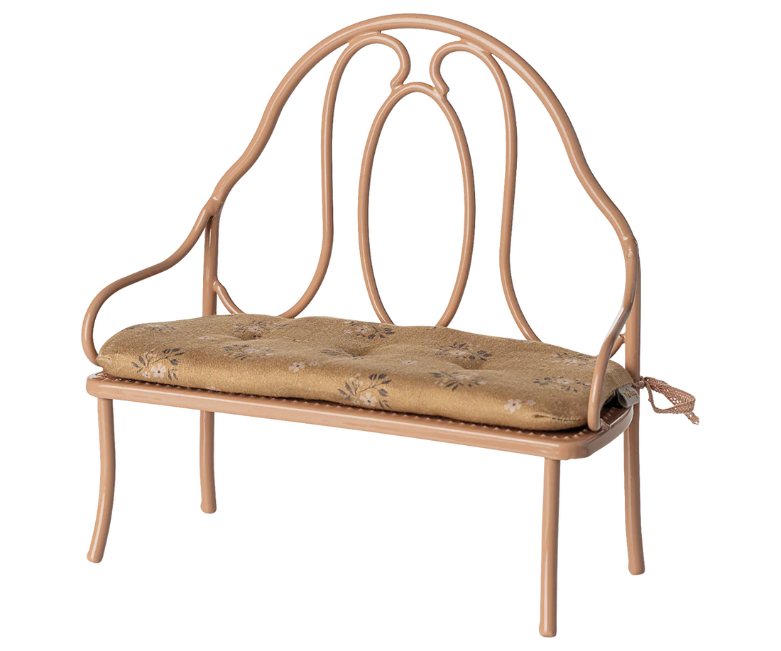 Ławka Vintage bench, Mini - Dark powder