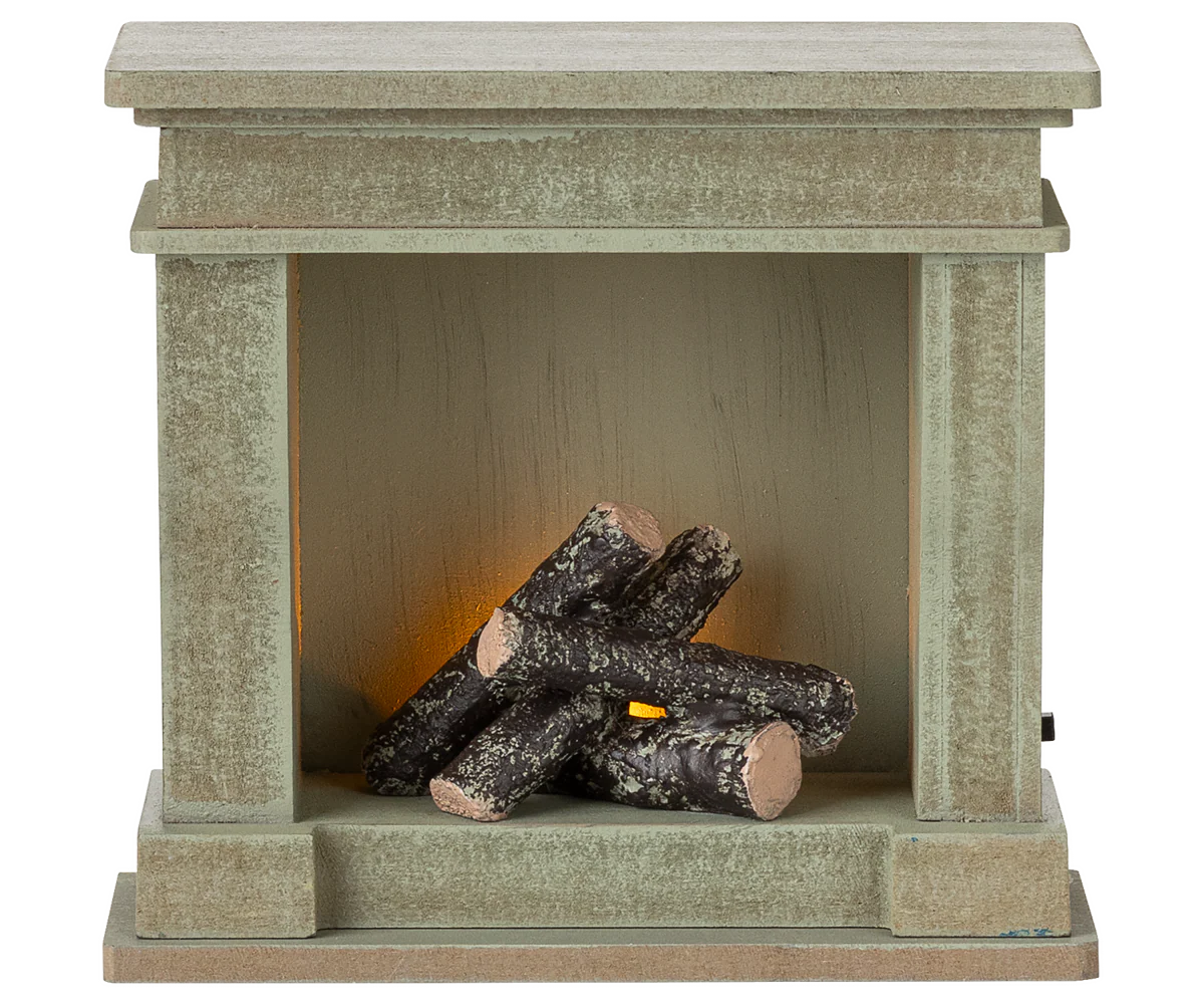 Kominek - Fireplace, Miniature - Dusty green