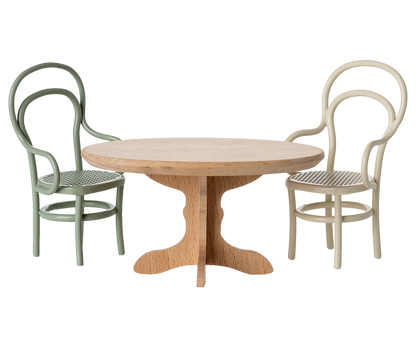 Stół jadalniany - Oval dining table, Mouse - Nature