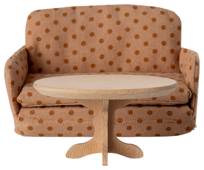 Stolik kawowy - Oval coffee table, Mouse - Nature