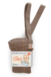 Legginsy z bawełny organicznej z szelkami - Cocoa Blend - L’enfant