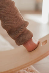 Legginsy z bawełny organicznej Roomy - Peanut Blend - L’enfant