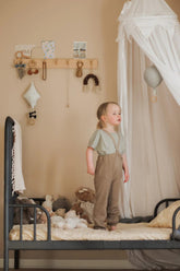 Legginsy z bawełny organicznej Roomy - Peanut Blend - L’enfant