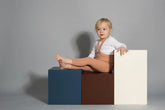 Legginsy z bawełny organicznej z szelkami - Light Brown - L’enfant