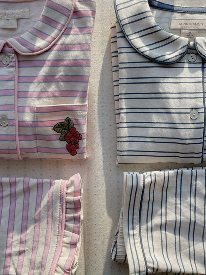 Piżama Pio set - Indigo butter stripe