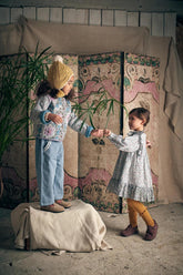 Sukienka Lara - Cream Retro Pansy - L’enfant