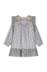 Sukienka Lara - Cream Retro Pansy - L’enfant