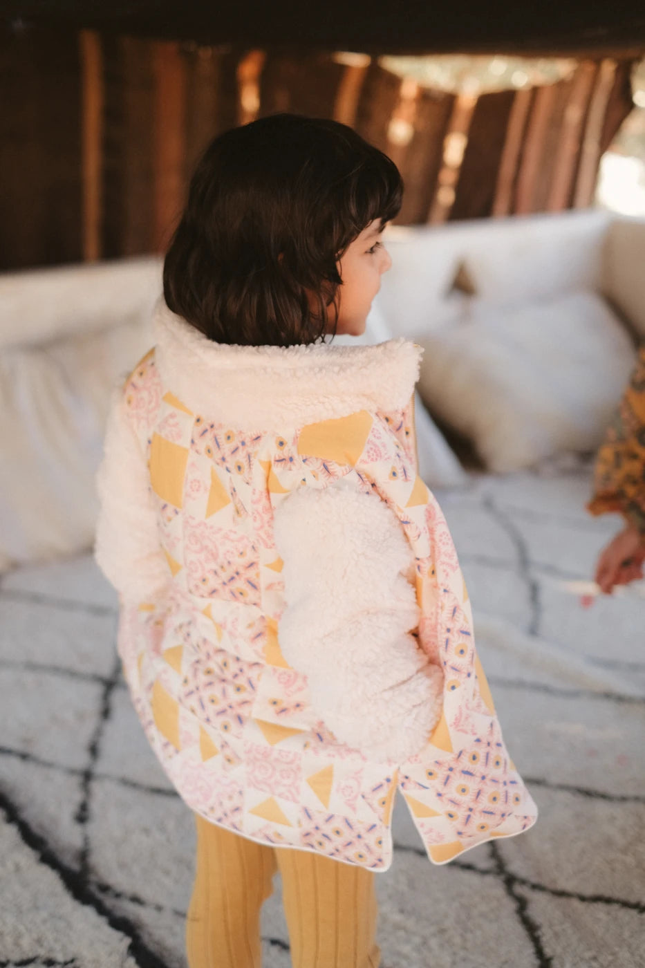 Kurtka Rosa - Cream Patchwork
