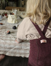 Rajstopy z bawełny organicznej z szelkami - Fig Blend - L’enfant