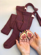 Rajstopy z bawełny organicznej z szelkami - Fig Blend - L’enfant