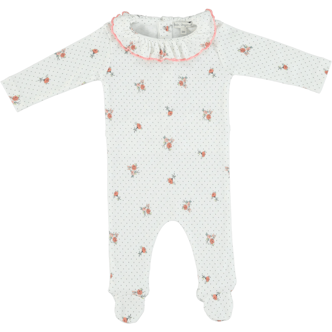 Pajacyk dla noworodka Ida Vintage Floral - L’enfant