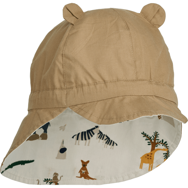 Czapka z uszami dwustronna - Gorm All together / Sandy - L’enfant