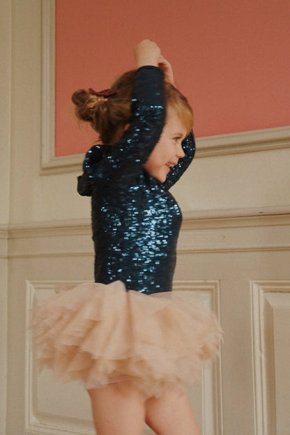 Sukienka Ballerina glitter - dark navy
