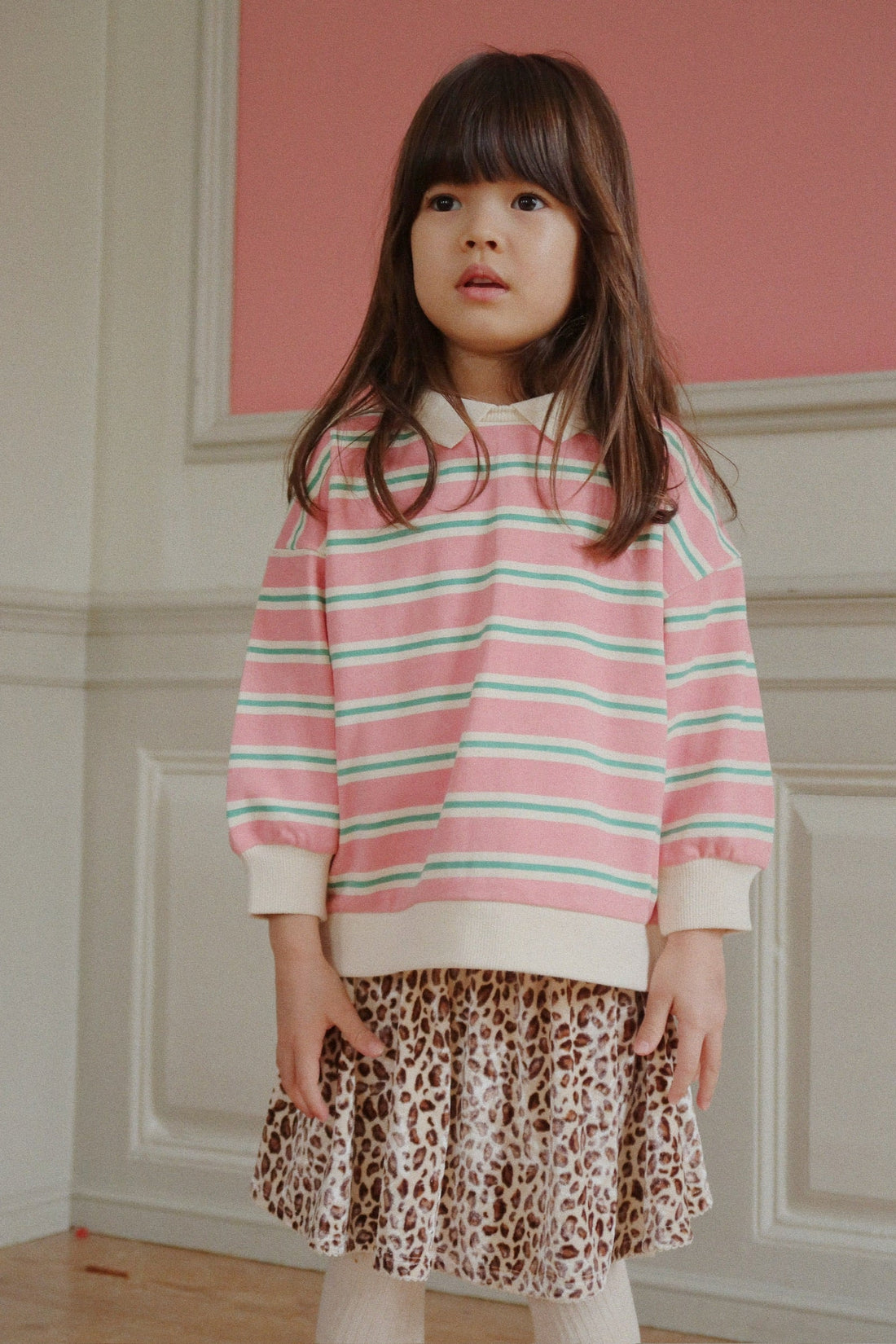 Bluza Spotty Polo - blush bound stripe